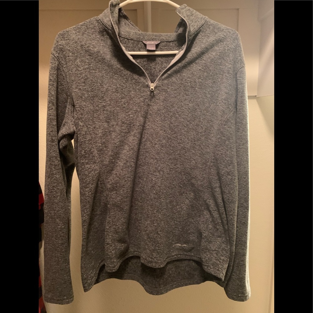 Grey 3/4 zip sweater